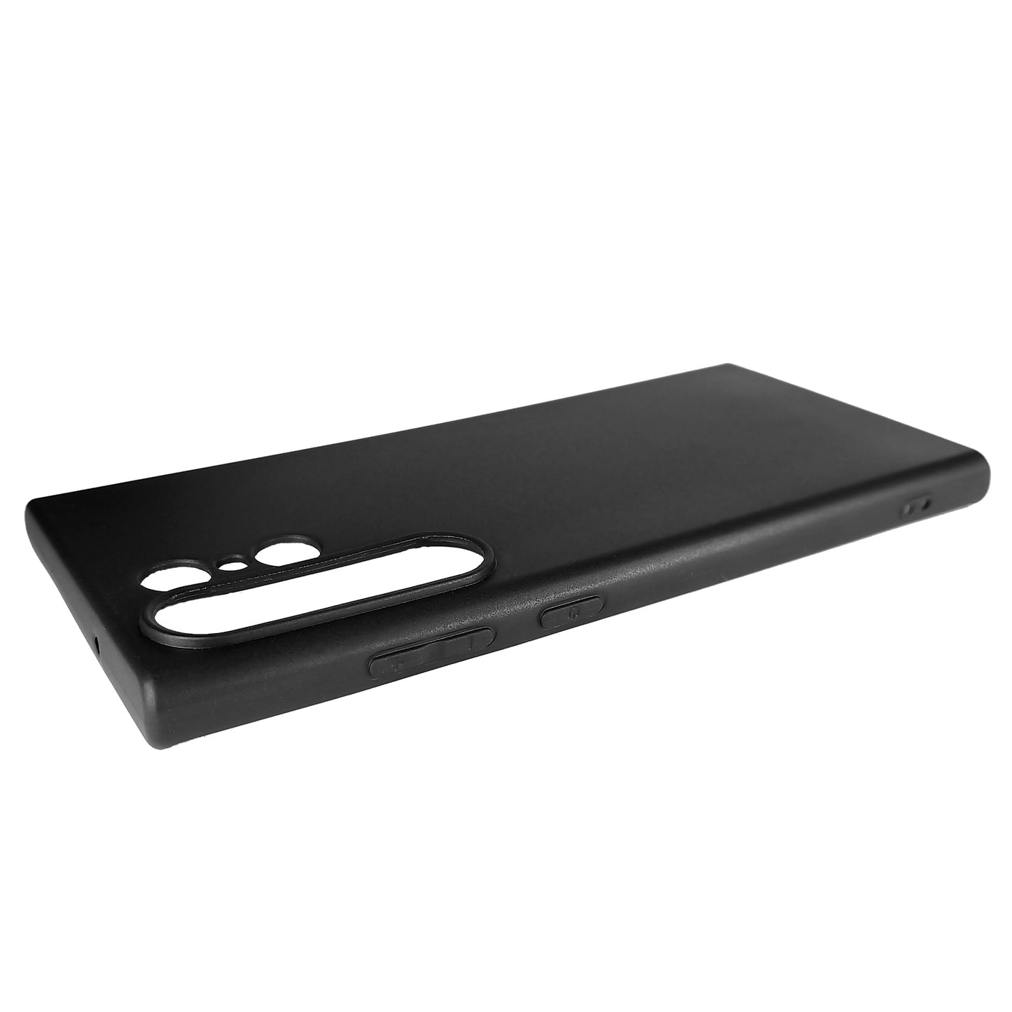 SCHWARZ TPU HÜLLE Silikon Case für Samsung Galaxy S23 Ultra 5G Cover Handyhülle Matt